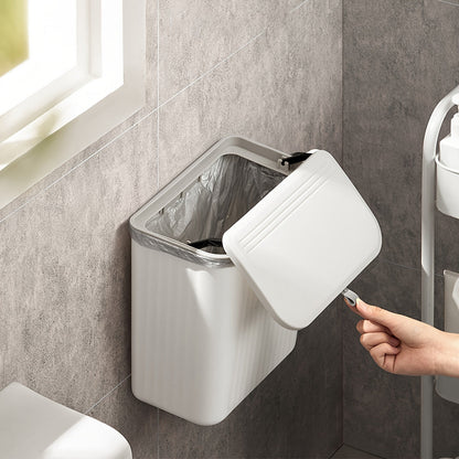 WallMounted Trash Bin with Toilet Paper Holder