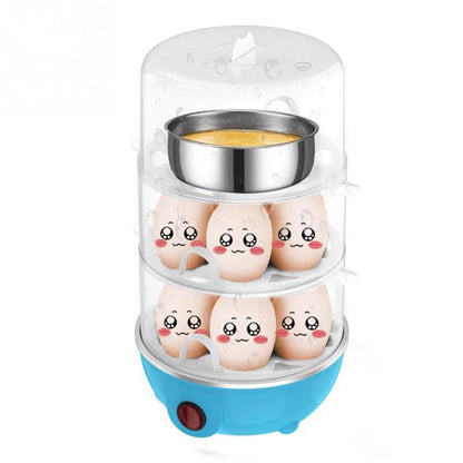 3-Layer Electric Egg Cooker – Steam 21 Eggs Fast, Safe & Easy