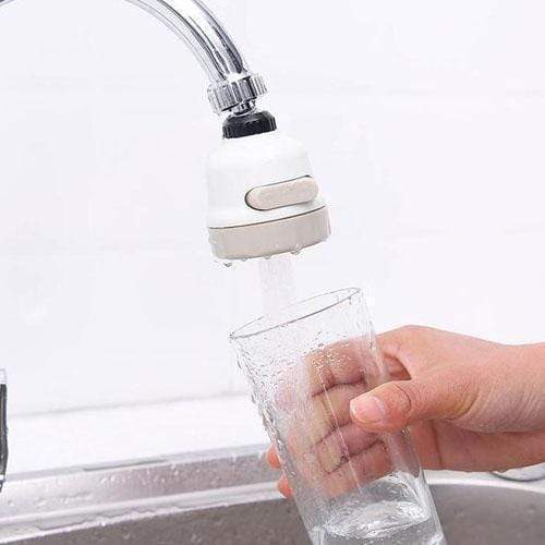 3-Mode Water-Saving Faucet Head – Splash-Proof Swivel Sprayer for Easy Kitchen Cleaning