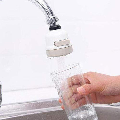 3-Mode Water-Saving Faucet Head – Splash-Proof Swivel Sprayer for Easy Kitchen Cleaning