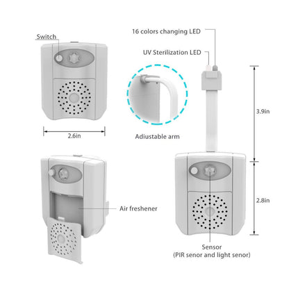 CLEAN BOWL UV Sanitizing Light With LED Motion