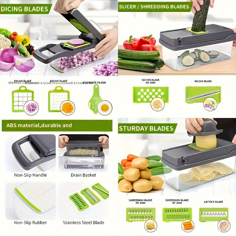 16in1 Multifunctional Vegetable Chopper