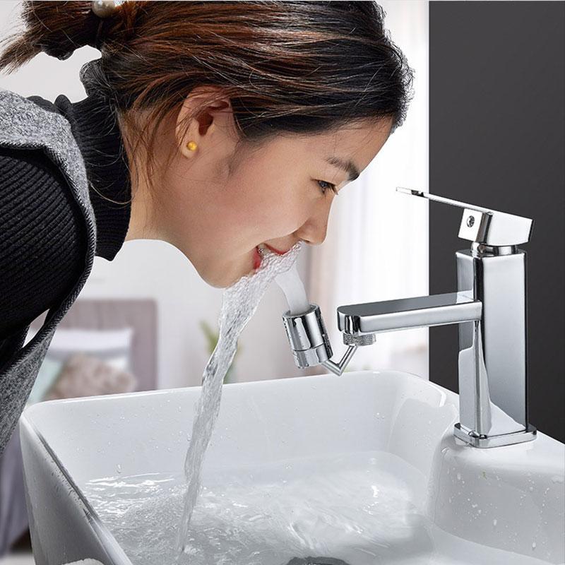 360° Rotating Faucet Splash Guard – Soft Stream Filter for Sinks | Leak-Proof Copper Build