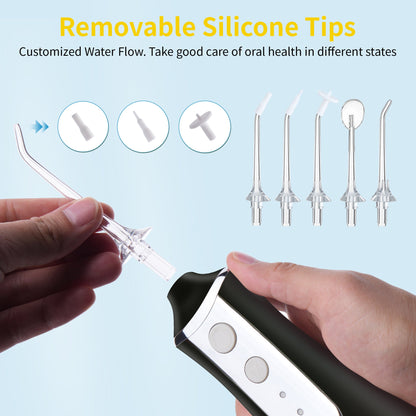 Cordless Dental Flosser 3 Modes 5 Tips