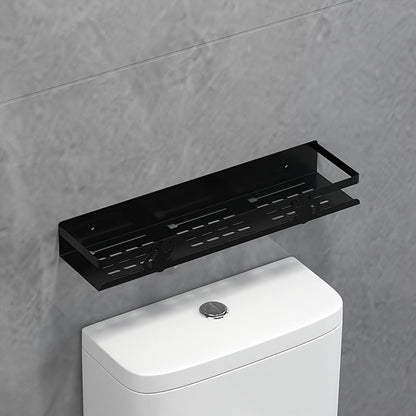 NoDrill Black Bathroom Storage Rack