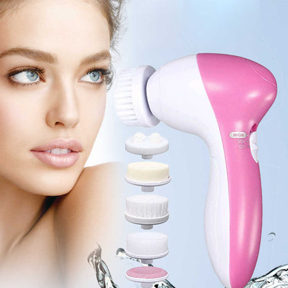 5-in-1 Facial Cleansing Brush – Deep Clean & Exfoliate Anywhere
