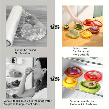 Reusable Transparent Food Preservation Box Set