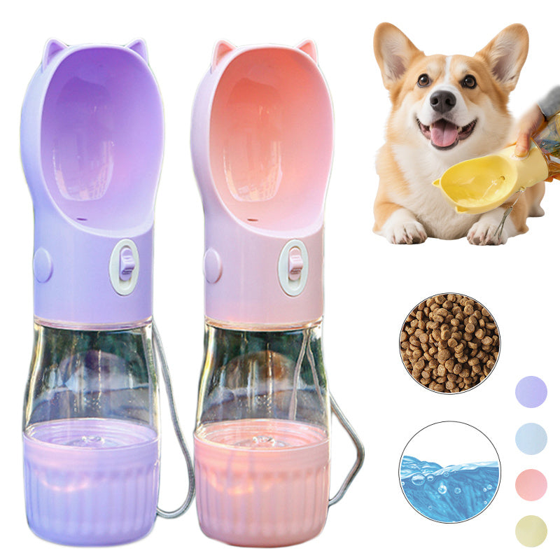 2 In 1 Portable Pet Water Bottle