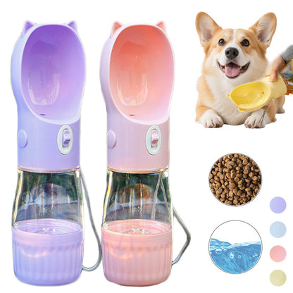 2 In 1 Portable Pet Water Bottle