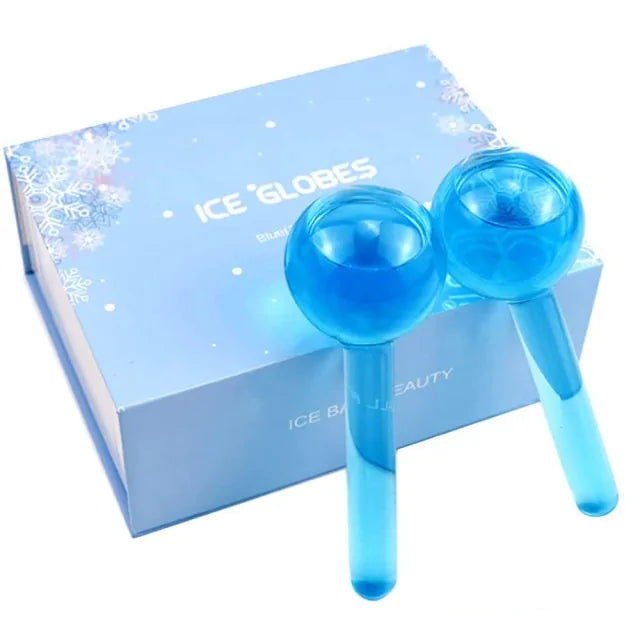 Cold Therapy Ice Globes for Face – De-Puffing Cryo Massage Tool for Glowing Skin & Tightening