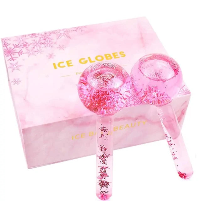 Cold Therapy Ice Globes for Face – De-Puffing Cryo Massage Tool for Glowing Skin & Tightening