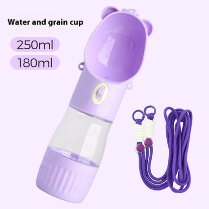2 In 1 Portable Pet Water Bottle
