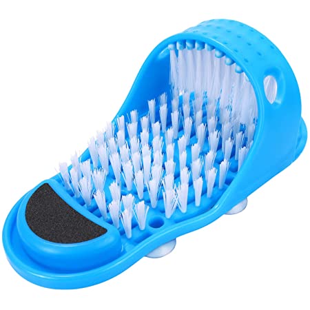 Foot Scrubber Massage Slippers – Clean & Exfoliate Without Bending | Suction Grip & Pumice Stone