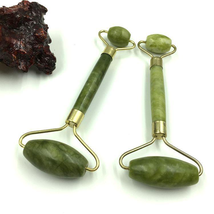 Double Head Face Roller – 100% Natural Xiulan Jade