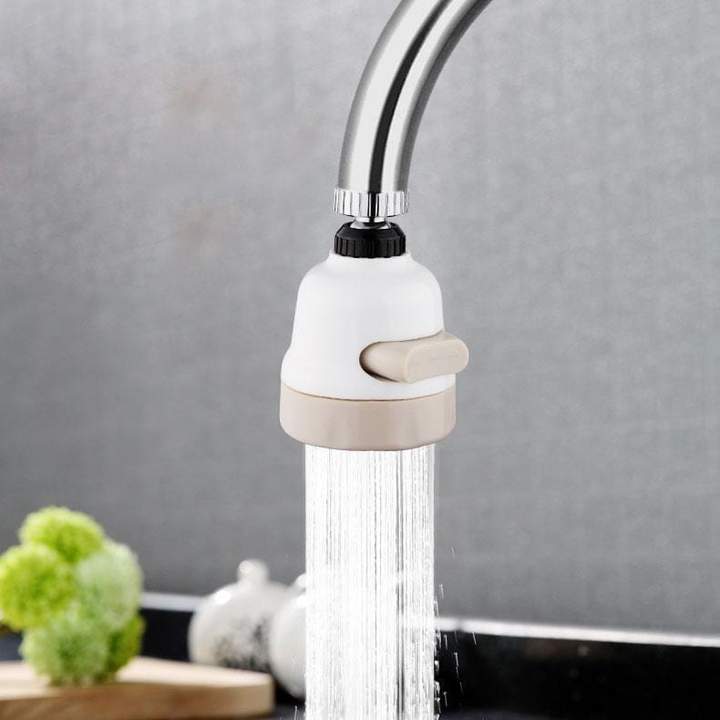 3-Mode Water-Saving Faucet Head – Splash-Proof Swivel Sprayer for Easy Kitchen Cleaning
