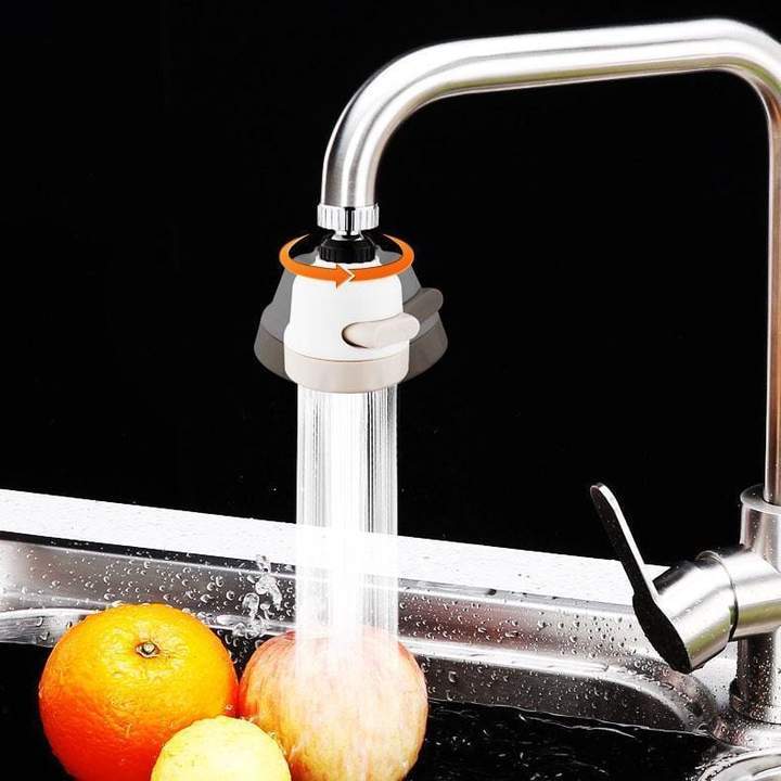 3-Mode Water-Saving Faucet Head – Splash-Proof Swivel Sprayer for Easy Kitchen Cleaning