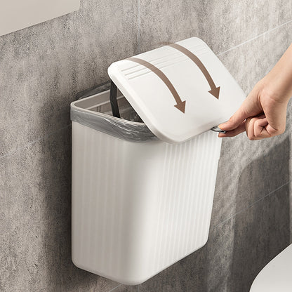 WallMounted Trash Bin with Toilet Paper Holder
