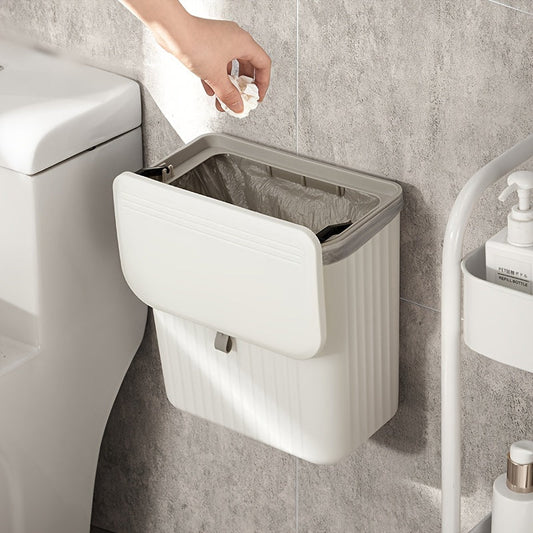 WallMounted Trash Bin with Toilet Paper Holder