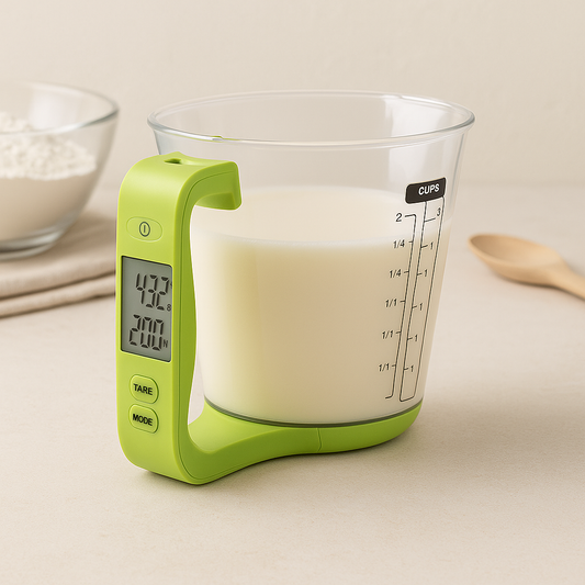 Digital LCD Measuring Cup – Weigh, Measure & Monitor in One Tool
