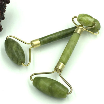 Double Head Face Roller – 100% Natural Xiulan Jade