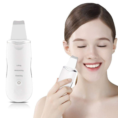 Ultrasonic 3-in-1 Facial Scrubber – Deep Pore Cleanser, Skin Lifter & Glow Booster