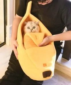 Banana Pet Bed – Cozy Hideout for Cats & Small Dogs