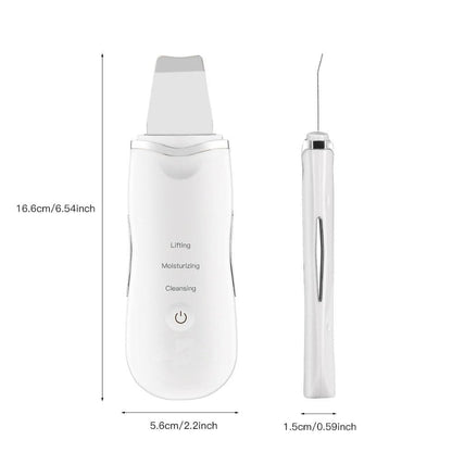 Ultrasonic 3-in-1 Facial Scrubber – Deep Pore Cleanser, Skin Lifter & Glow Booster