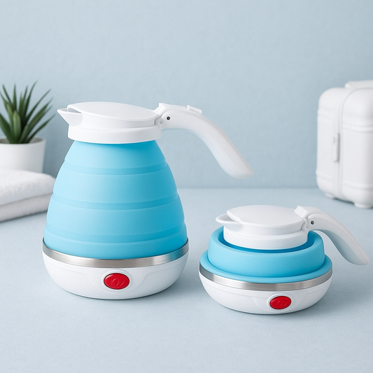Foldable Travel Kettle – Boil Water in 2 Minutes | BPA-Free, Auto Shut-Off, 800W Power