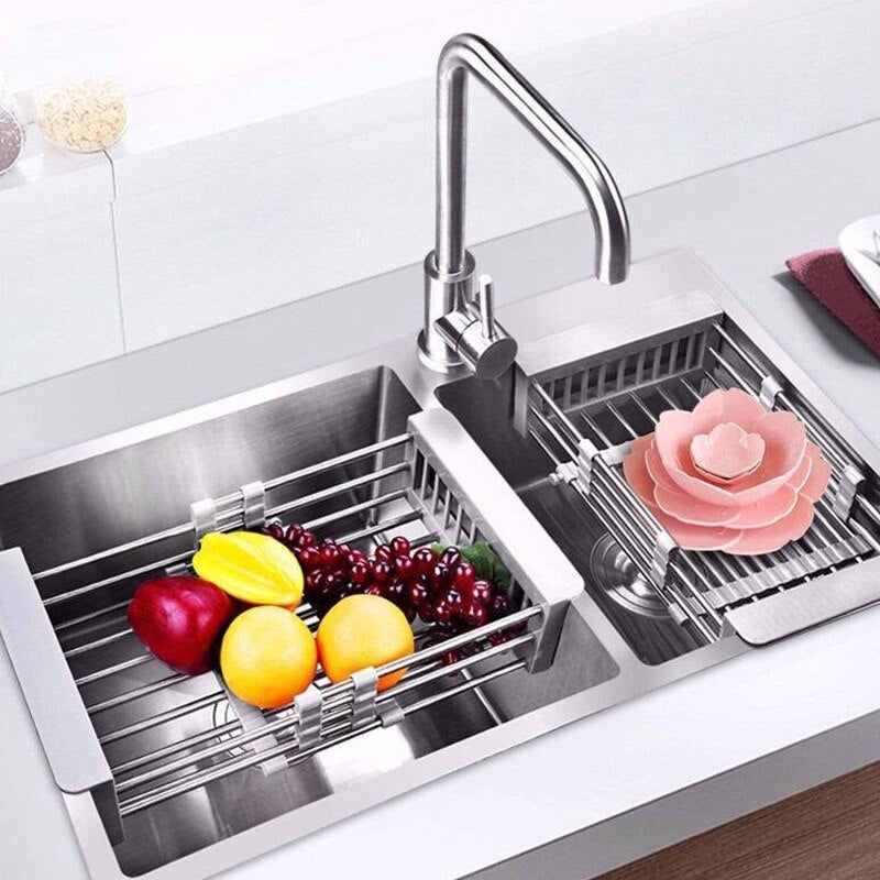 Roll-Up Sink Rack – Expand Drying Space, Declutter Your Kitchen