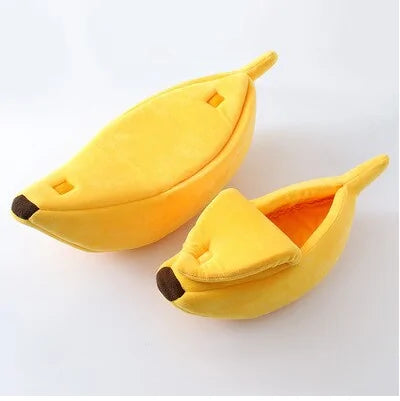 Banana Pet Bed – Cozy Hideout for Cats & Small Dogs
