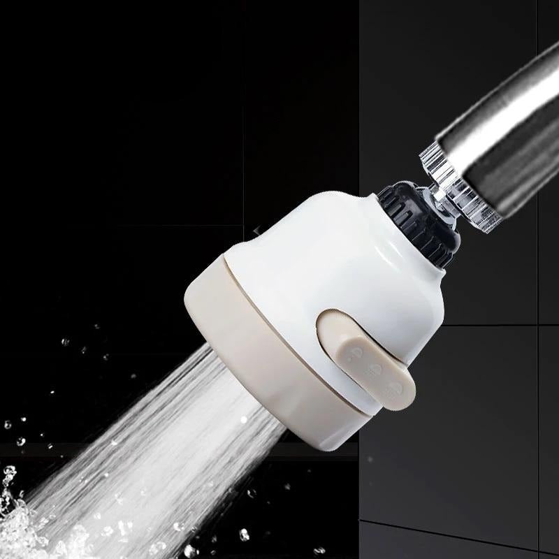 3-Mode Water-Saving Faucet Head – Splash-Proof Swivel Sprayer for Easy Kitchen Cleaning