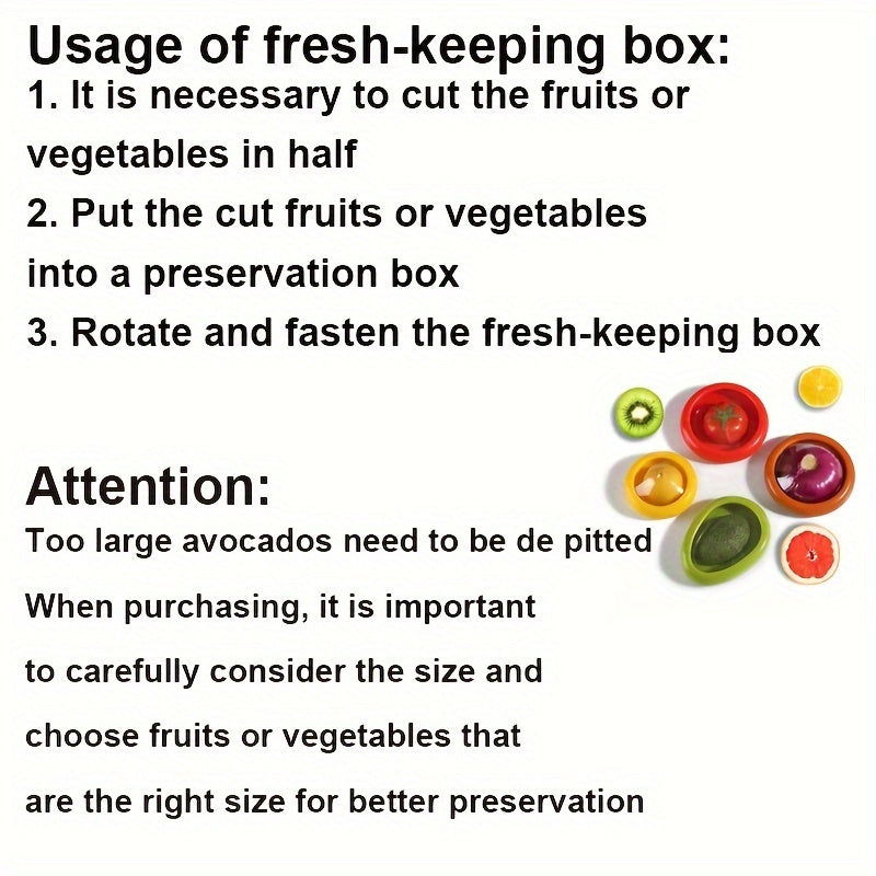 Reusable Transparent Food Preservation Box Set