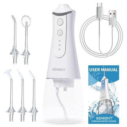 Cordless Dental Flosser 3 Modes 5 Tips