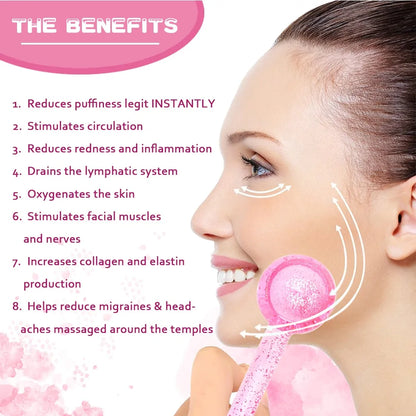 Cold Therapy Ice Globes for Face – De-Puffing Cryo Massage Tool for Glowing Skin & Tightening