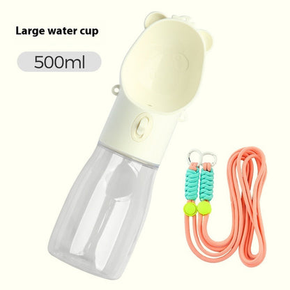 2 In 1 Portable Pet Water Bottle