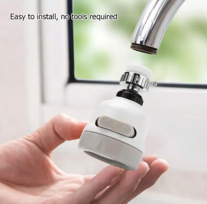 3-Mode Water-Saving Faucet Head – Splash-Proof Swivel Sprayer for Easy Kitchen Cleaning
