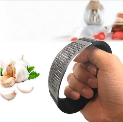 Stainless Steel Garlic Press – Crush Cloves Fast with No Mess