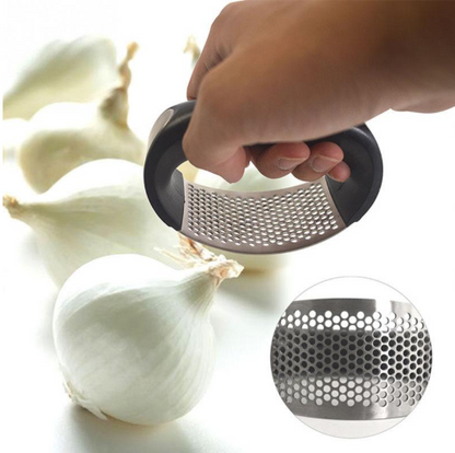 Stainless Steel Garlic Press – Crush Cloves Fast with No Mess