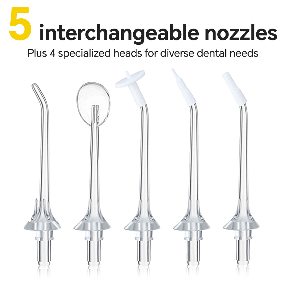 Cordless Dental Flosser 3 Modes 5 Tips