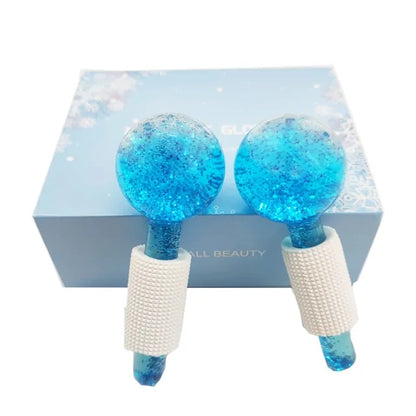 Cold Therapy Ice Globes for Face – De-Puffing Cryo Massage Tool for Glowing Skin & Tightening