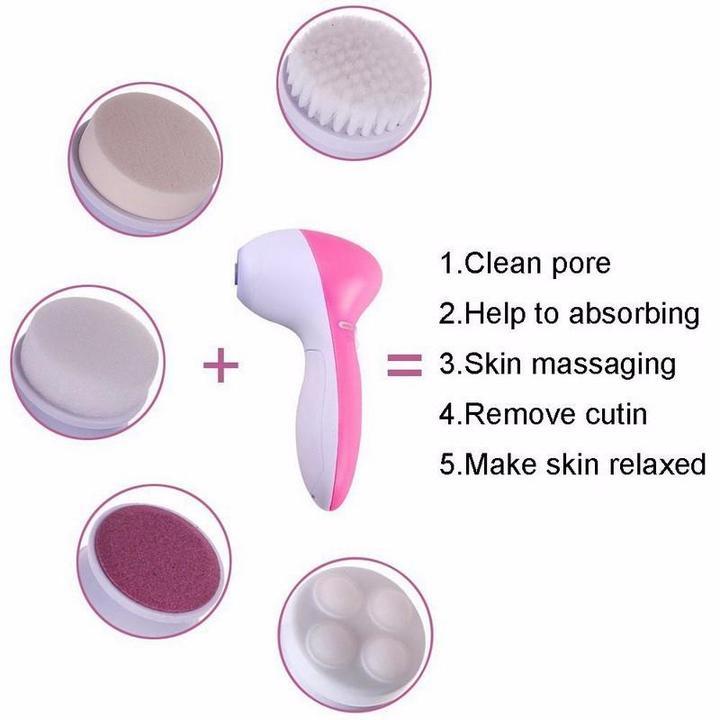 5-in-1 Facial Cleansing Brush – Deep Clean & Exfoliate Anywhere