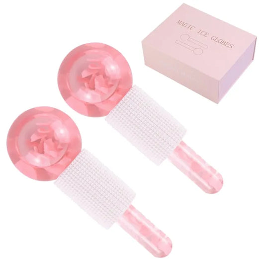 Cold Therapy Ice Globes for Face – De-Puffing Cryo Massage Tool for Glowing Skin & Tightening